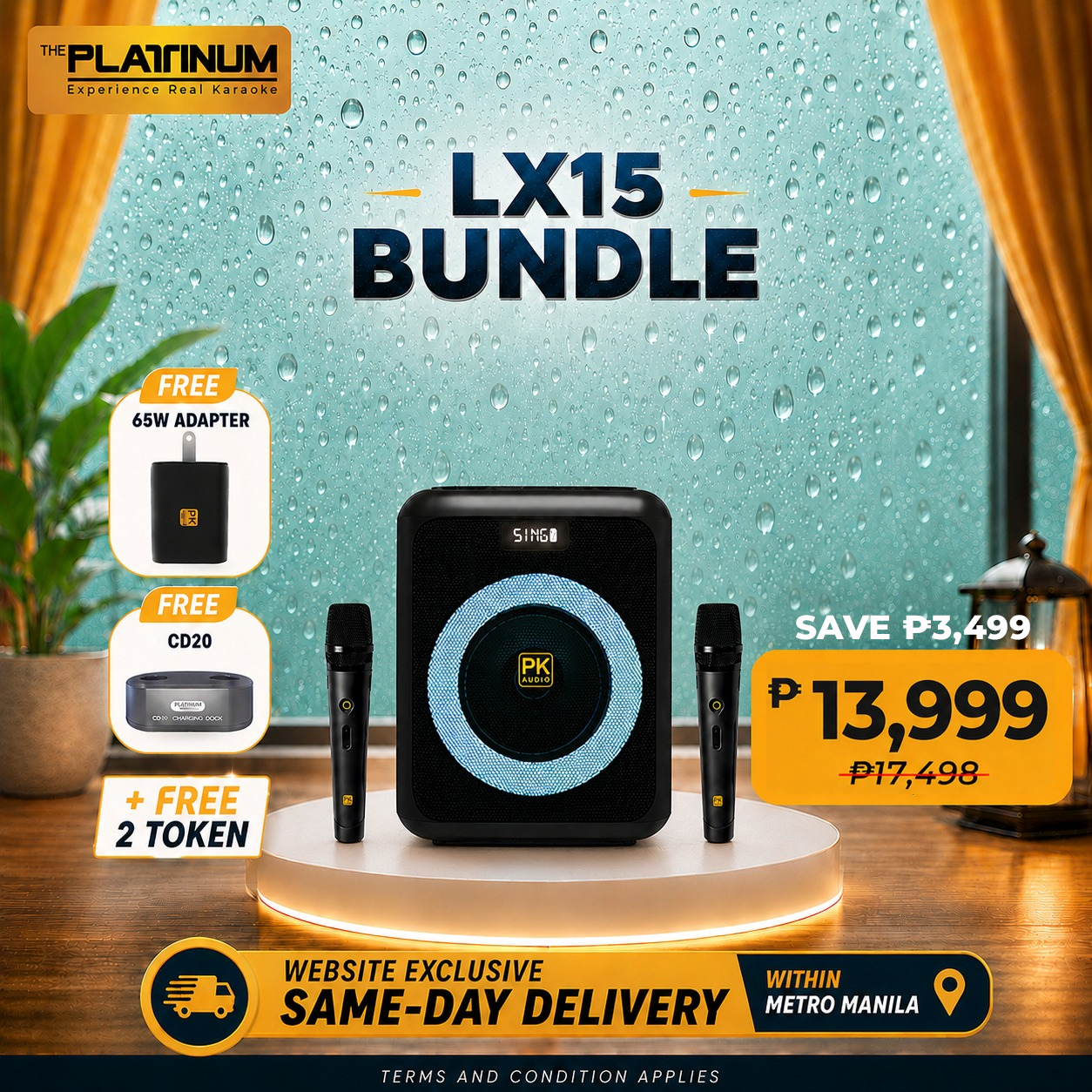 LX15 + Free 2 Token with 65W adapter and CD20 Bundle