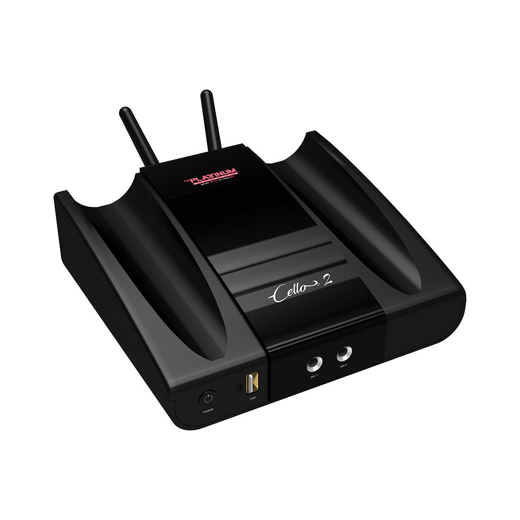 CELLO 2 UHF Wireless Microphone Karaoke Player - International Shipping