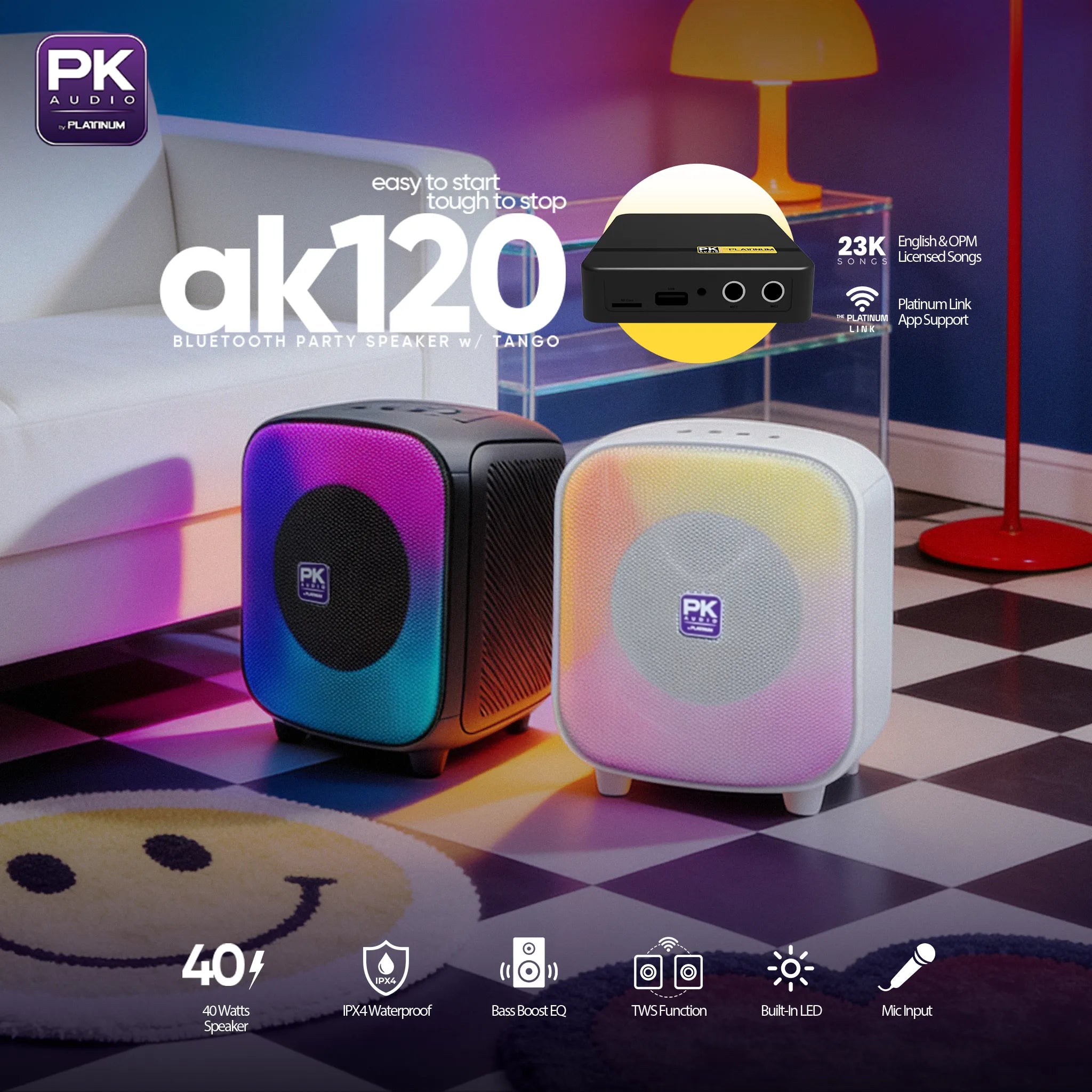 AK120 Bluetooth Party Speaker
