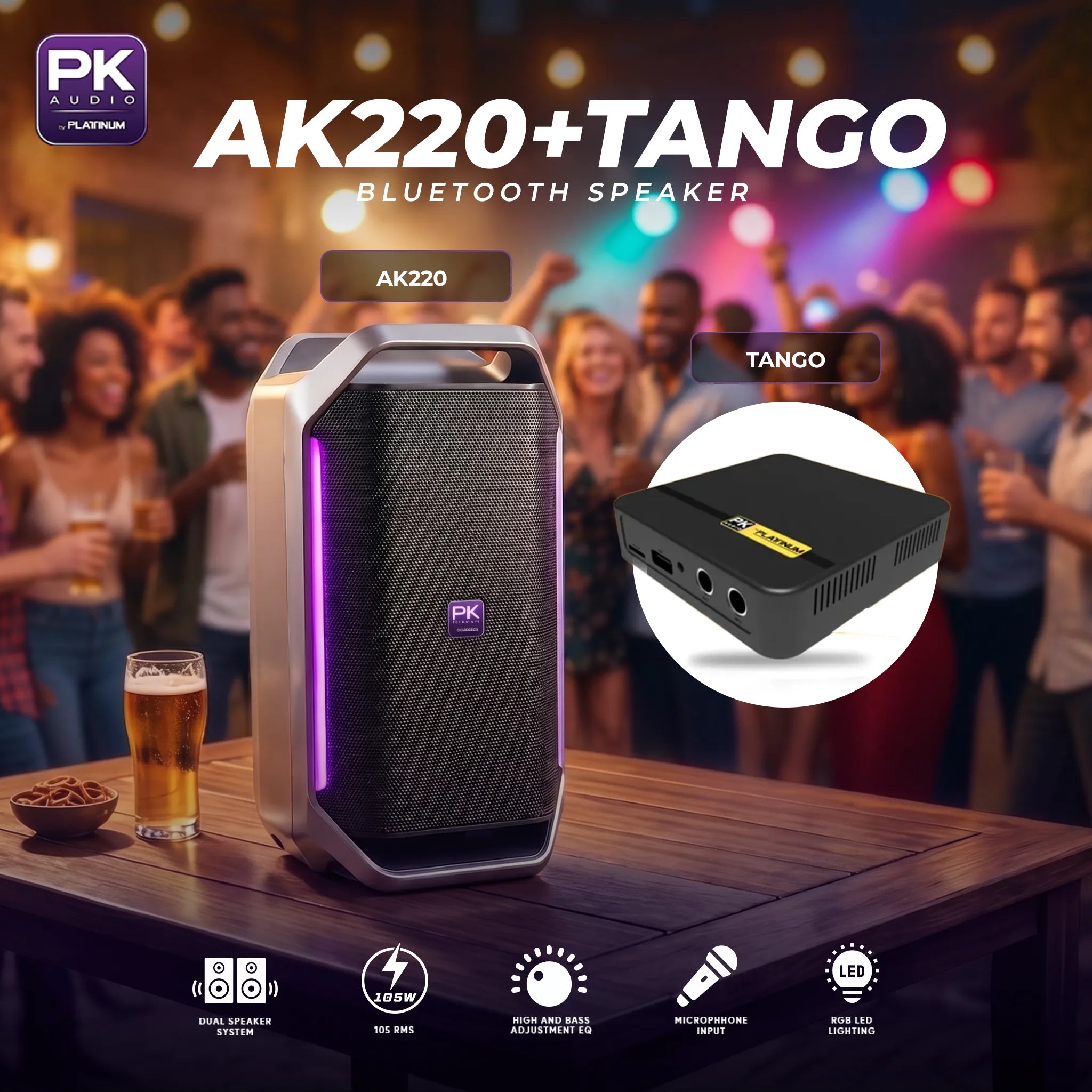 AK220 Bluetooth Party Speaker