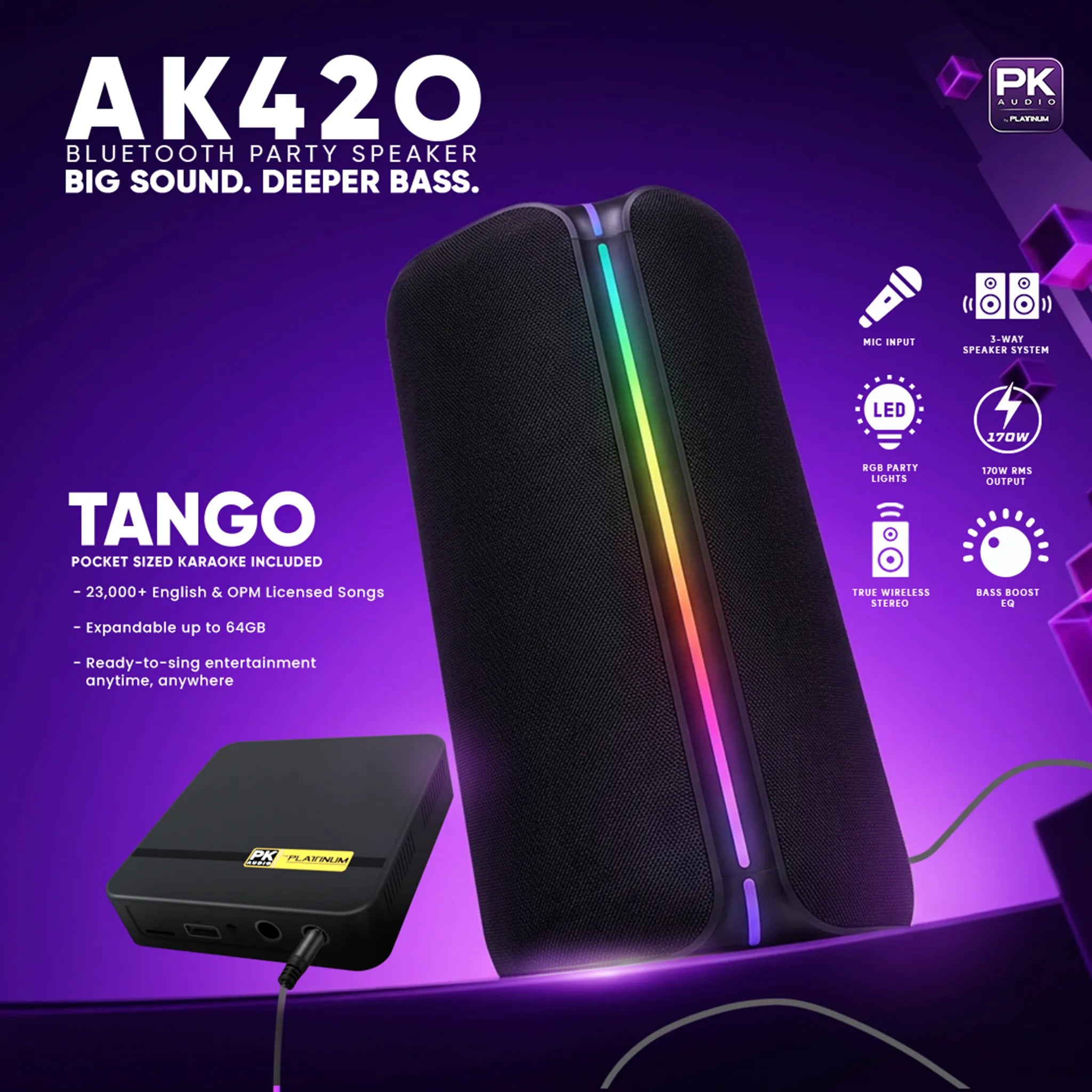 AK420 Bluetooth Party Speaker