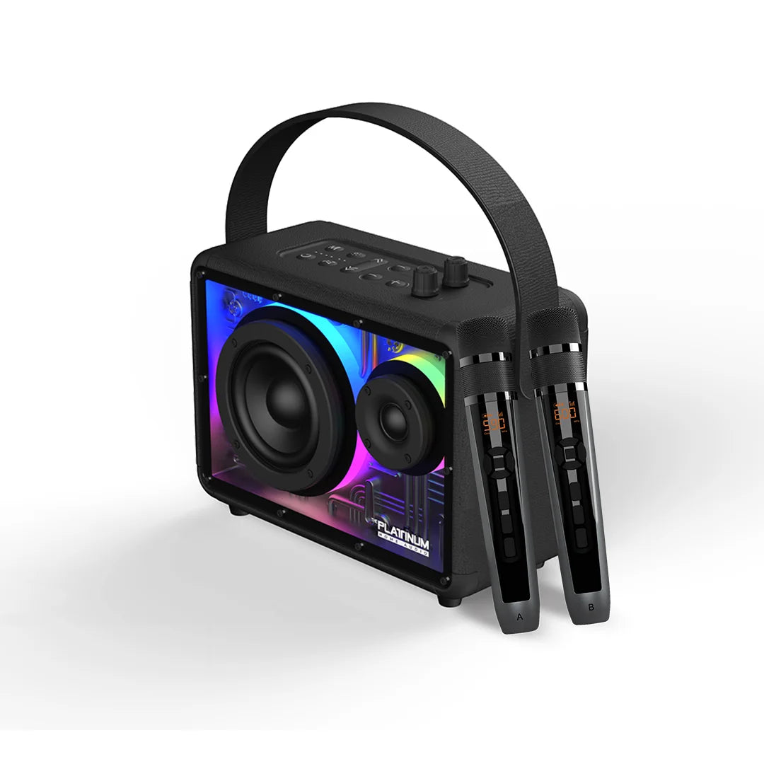 APOLLO PRO Portable BT Speaker with UHF Microphones and Echo effect