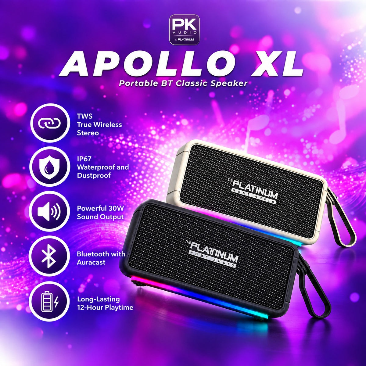 APOLLO XL Portable BT Classic Speaker
