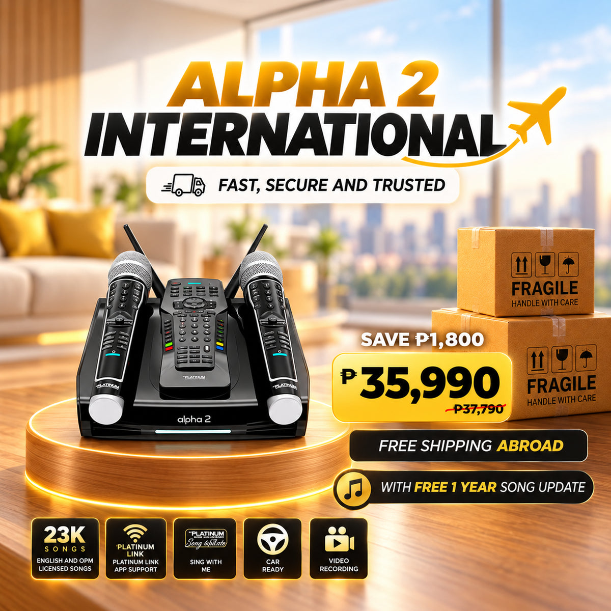 ALPHA 2 with Free 1 Year Song Update - International