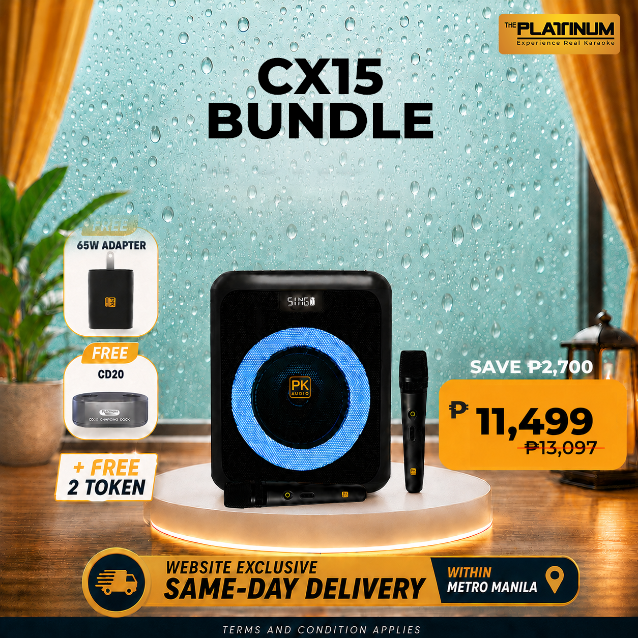 CX15 + Free 2 Token with 65W adapter and CD20 Bundle
