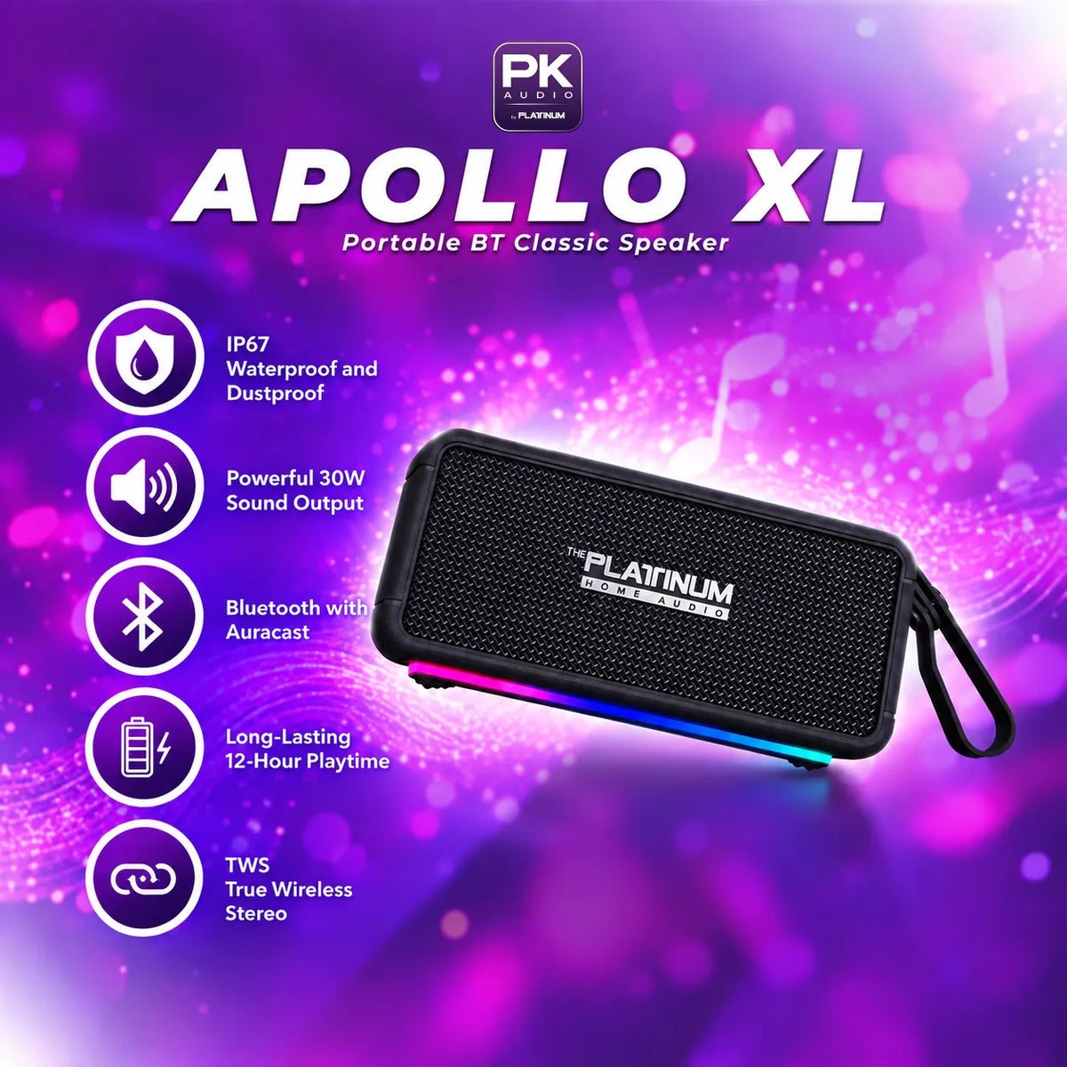 APOLLO XL Portable BT Classic Speaker