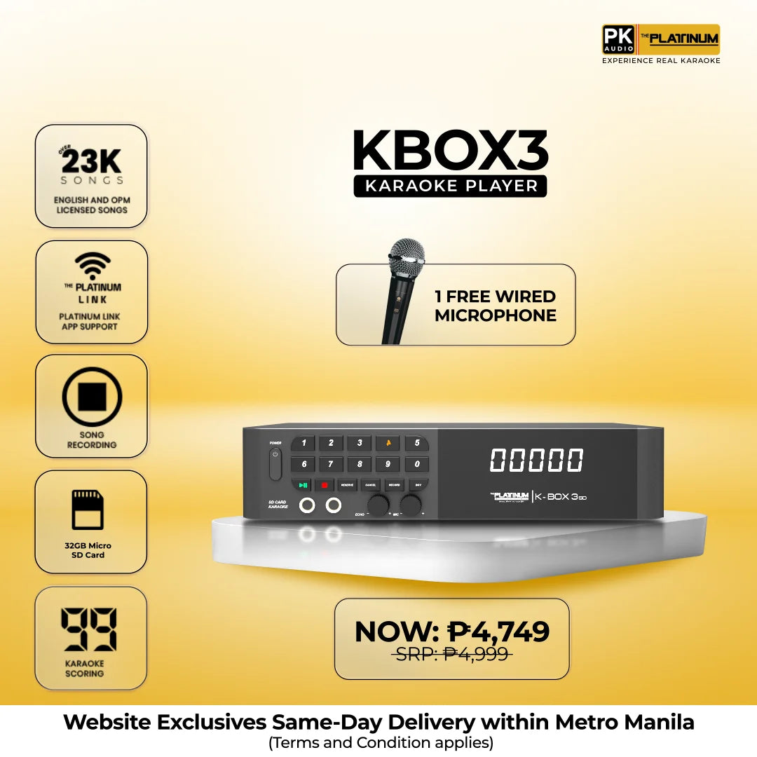 K-Box 3 with Free Wired Microphone