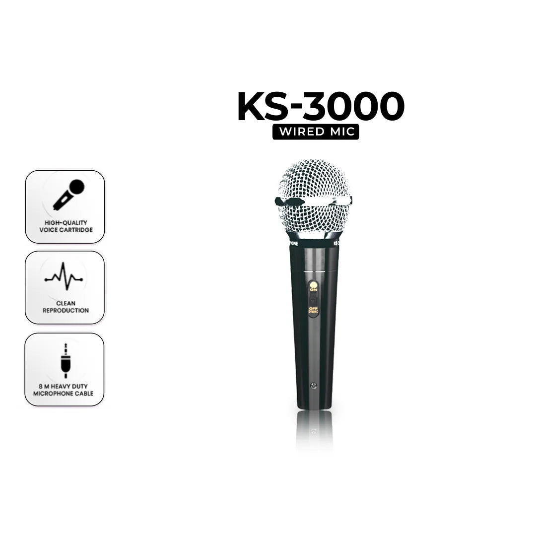 KS-3000 PROFESSIONAL DYNAMIC MICROPHONE