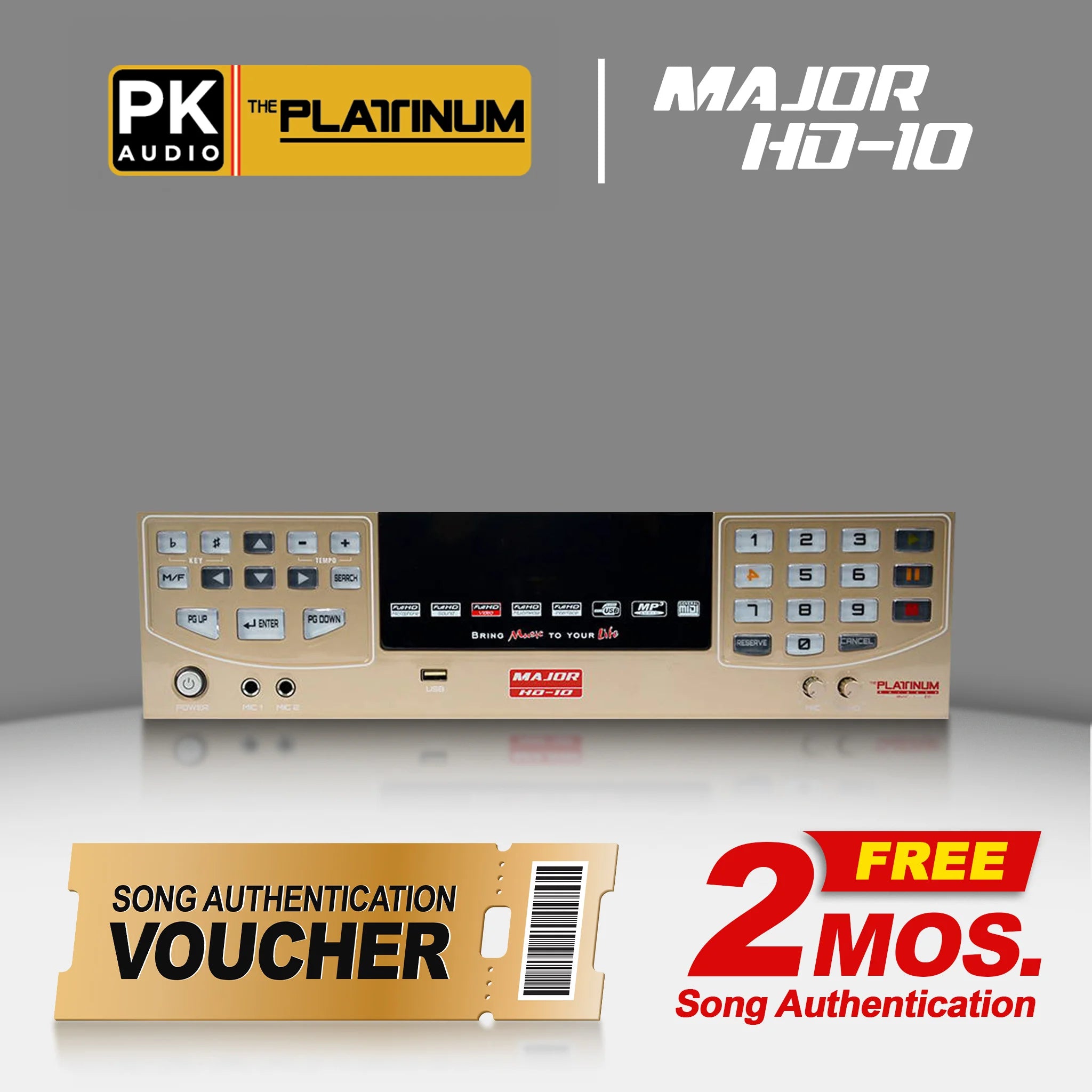 12 Months Song Authentication for Major HD-10