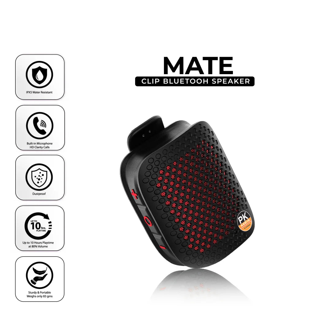MATE Portable BT Clip-On Speaker