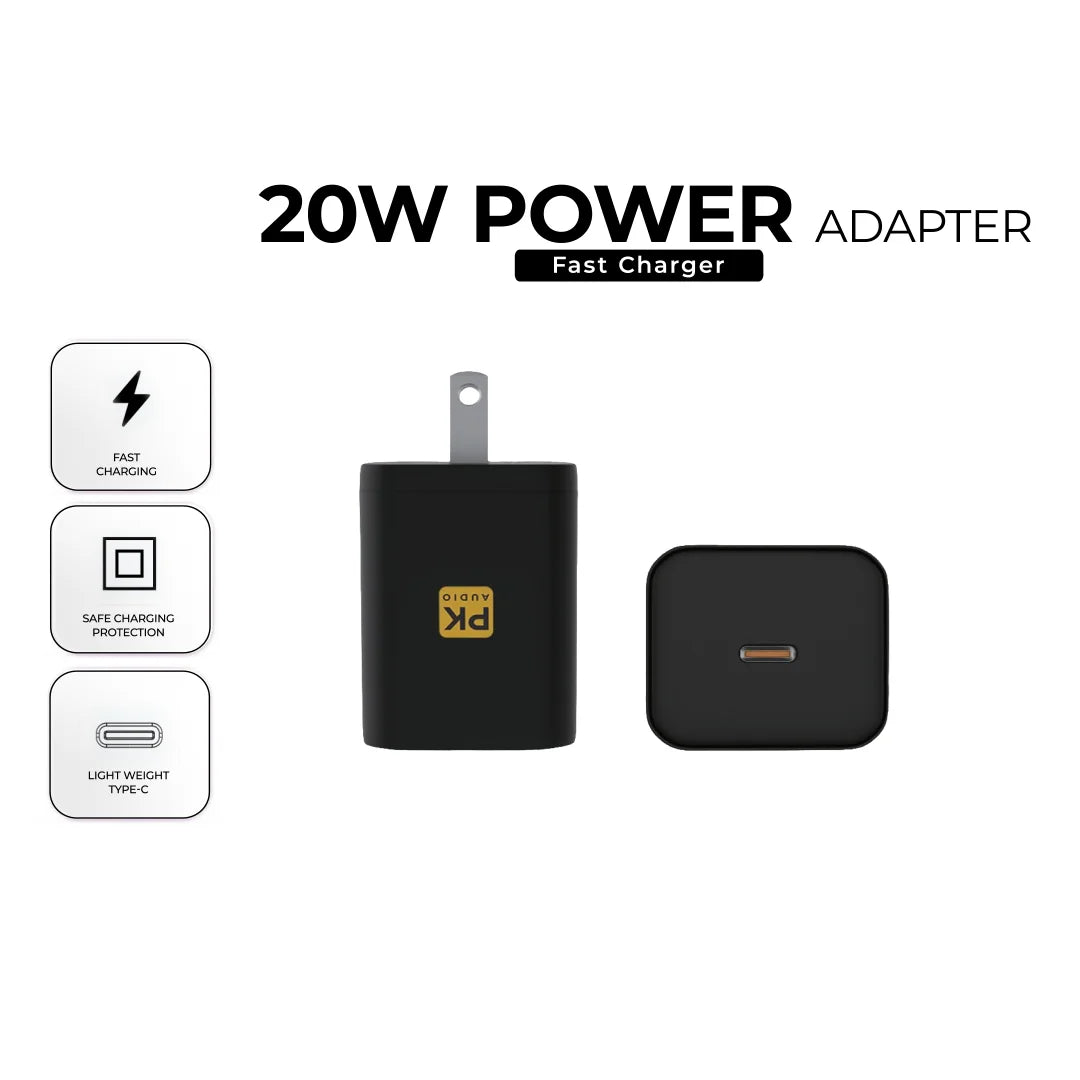 PK AUDIO 20W GaN Type C Fast charger power adapter