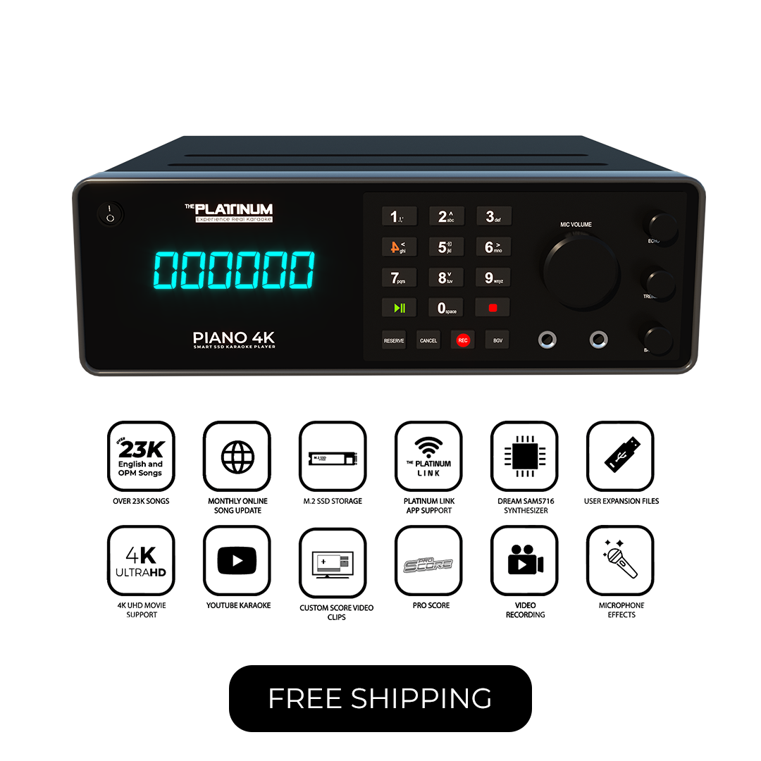 PIANO 4K 128GB SMART SSD KARAOKE PLAYER