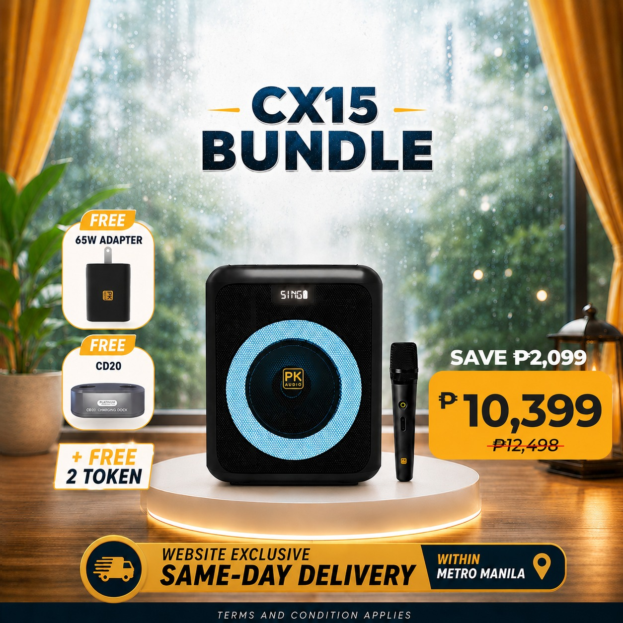 CX15 + Free 2 Token with 65W adapter and CD20 Bundle