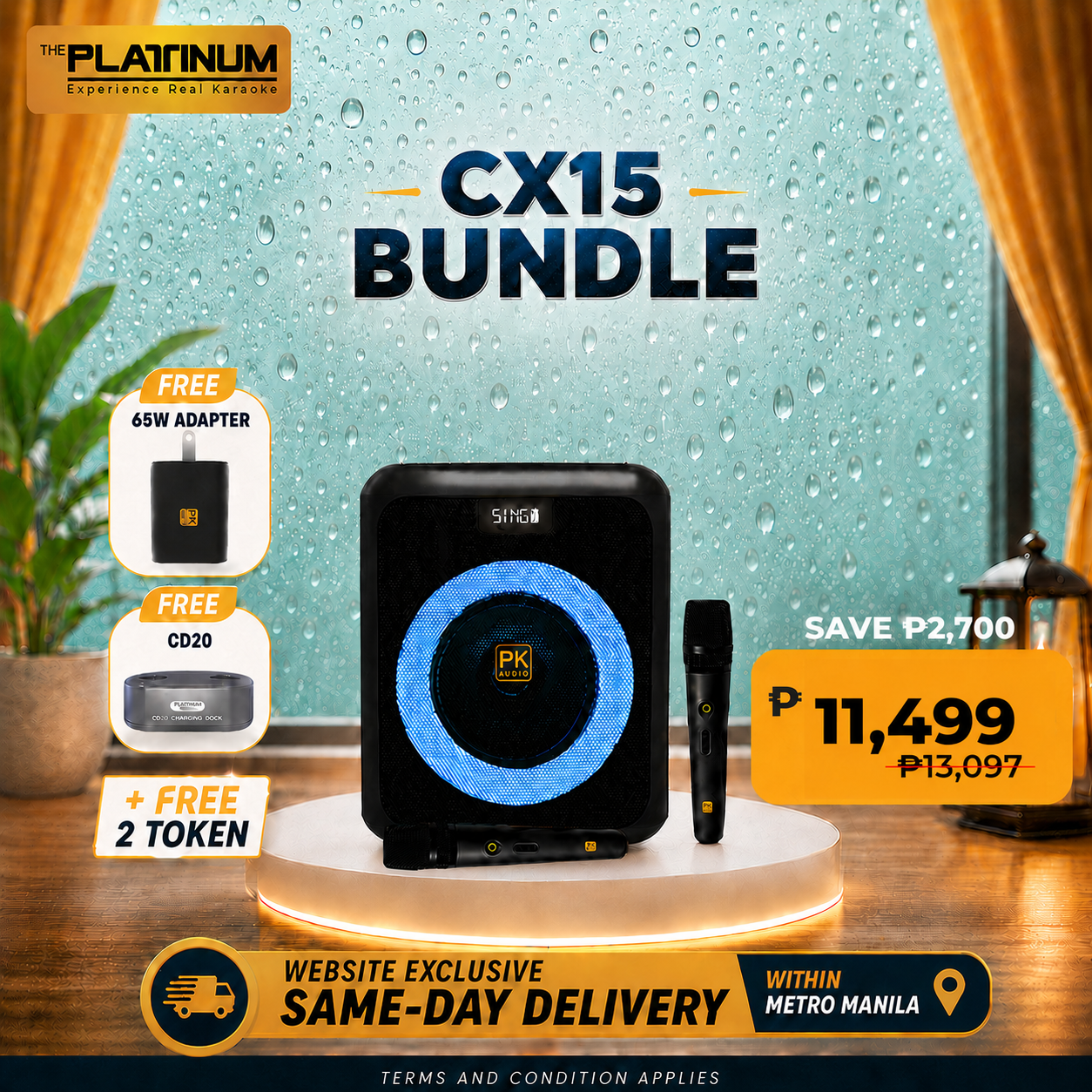 CX15 + Free 2 Token with 65W adapter and CD20 Bundle