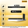 A200 5.1.2 Channel Soundbar with Dolby Atmos® and Wireless Subwoofer