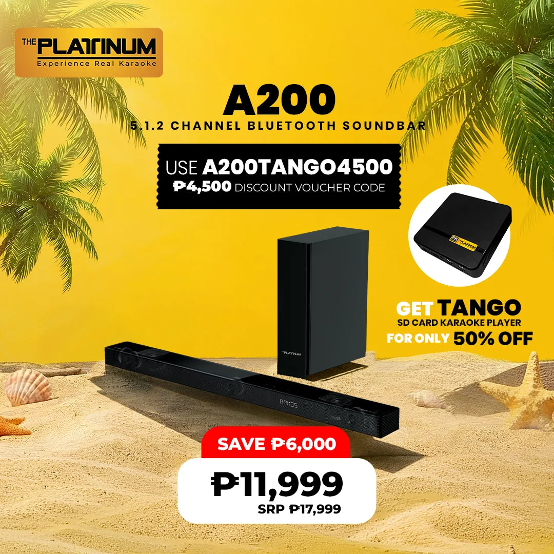 A200 5.1.2 Channel Soundbar with Tango