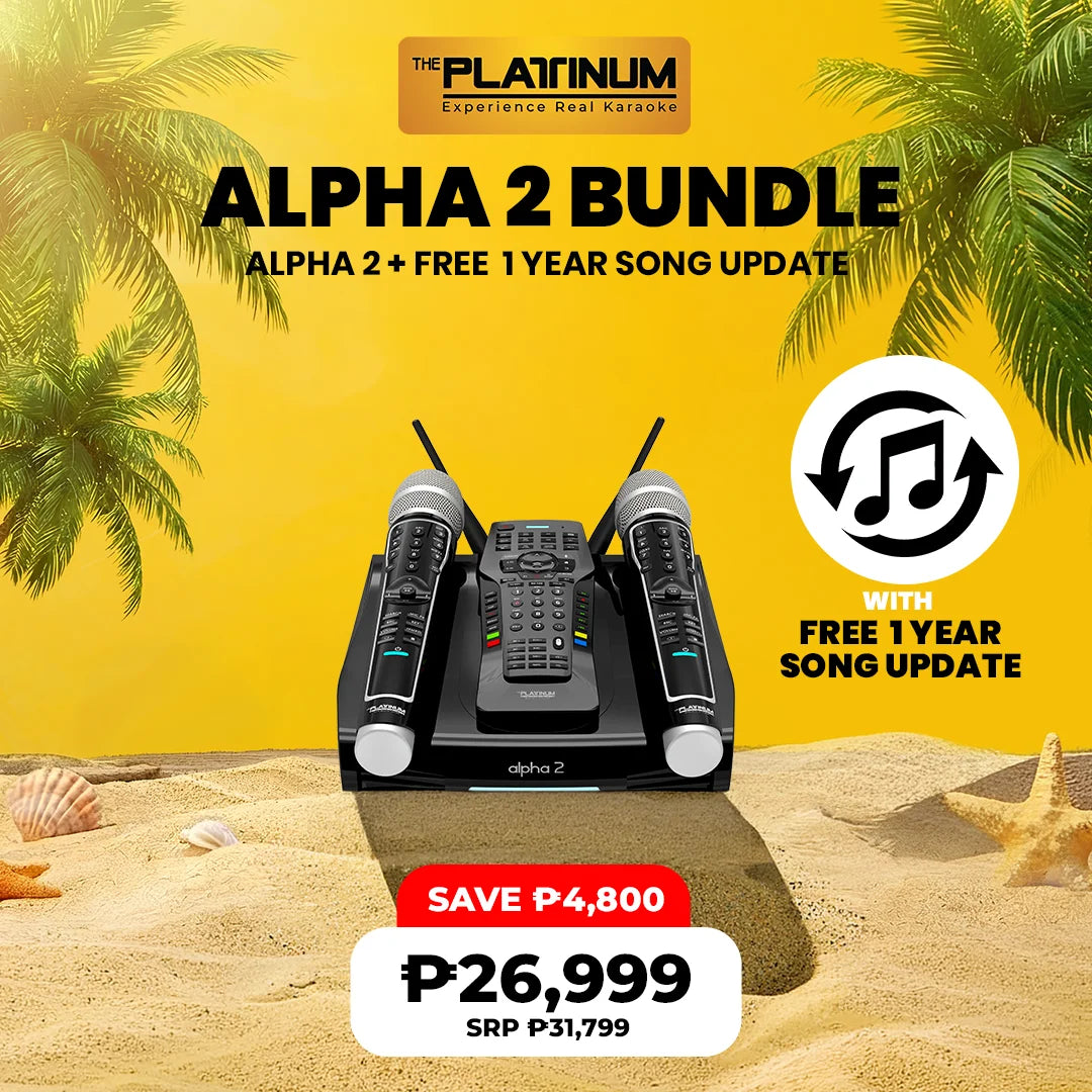 ALPHA 2 High-End Home Karaoke System with Free 1 Year Song Update Bundle