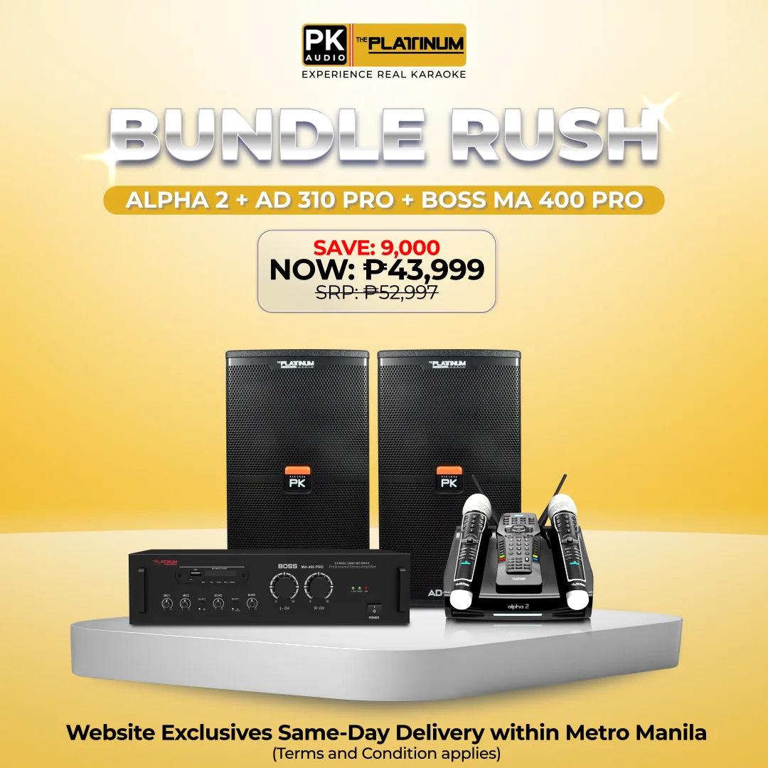 Alpha 2 + AD-310 PRO + BOSS MA 400 PRO - Bundle Rush