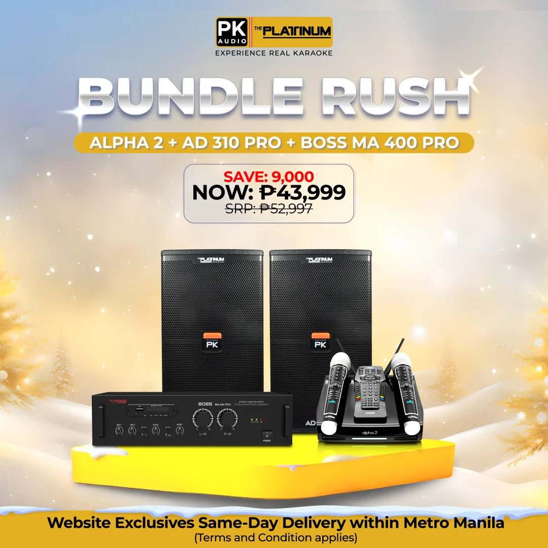 Alpha 2 + AD-310 PRO + BOSS MA 400 PRO - Bundle Rush
