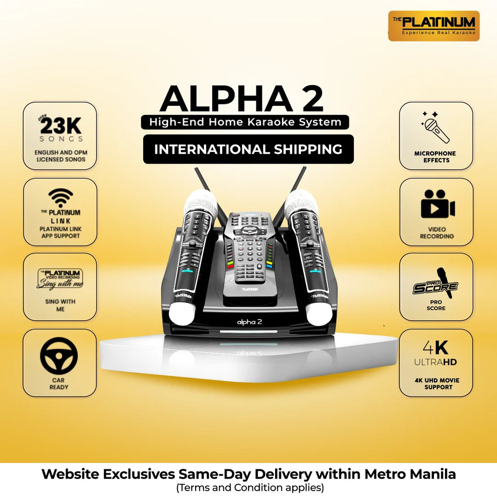 ALPHA 2 High-End Home Karaoke System - International Shipping