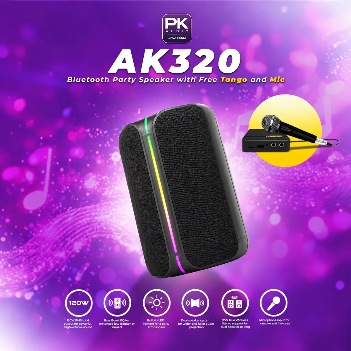 AK320 Bluetooth Party Speaker