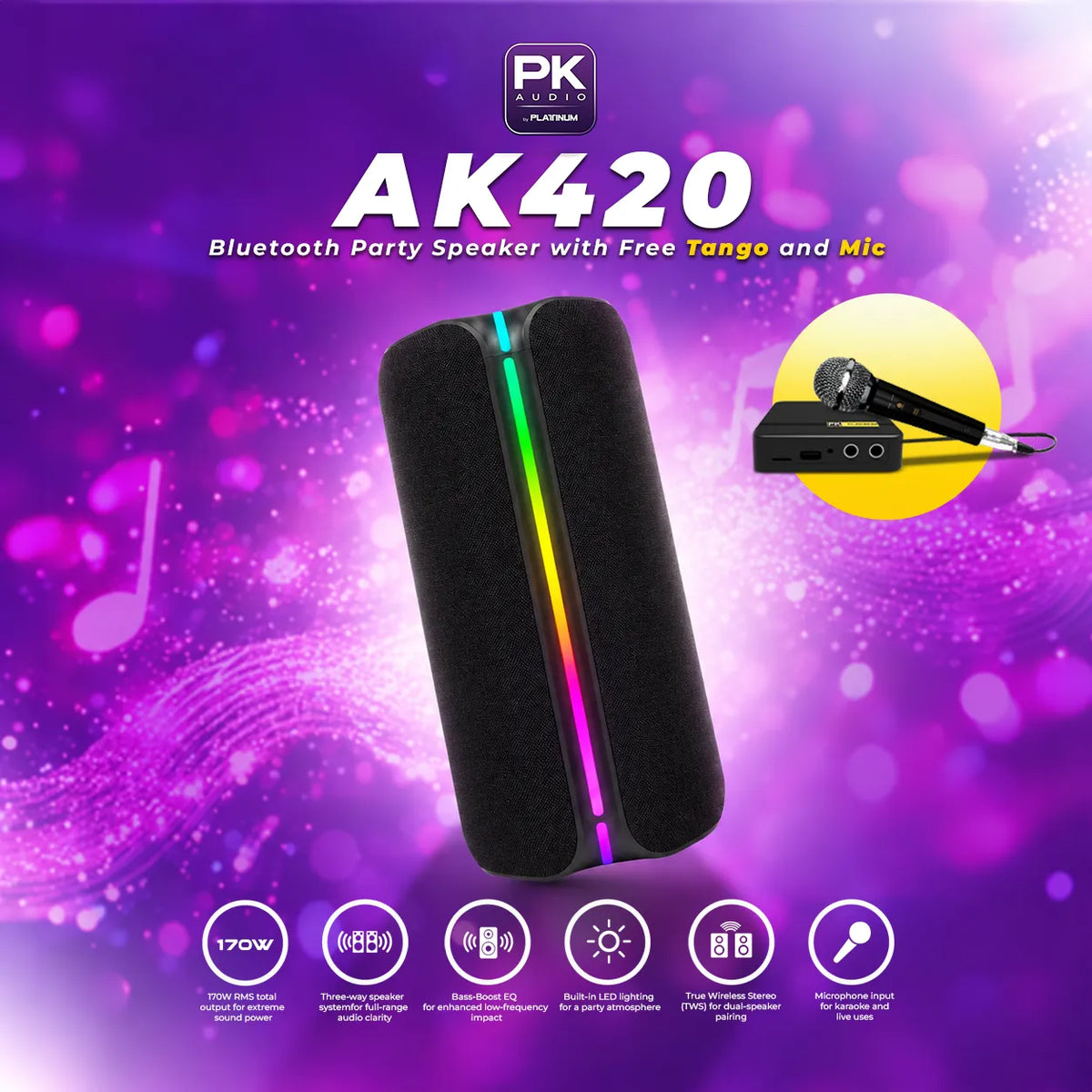 AK420 Bluetooth Party Speaker