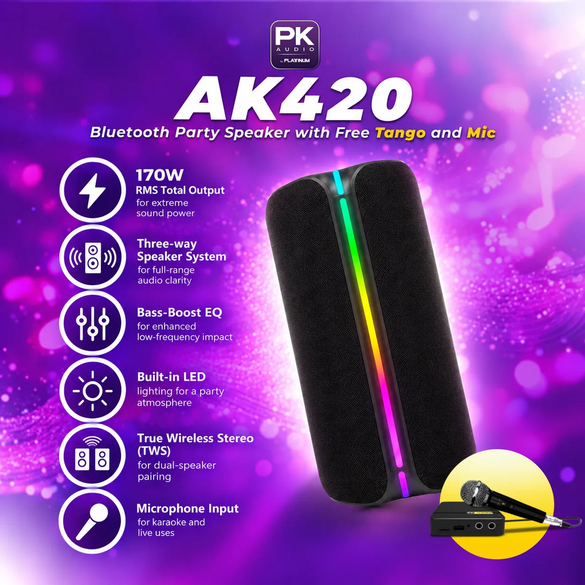 AK420 Bluetooth Party Speaker
