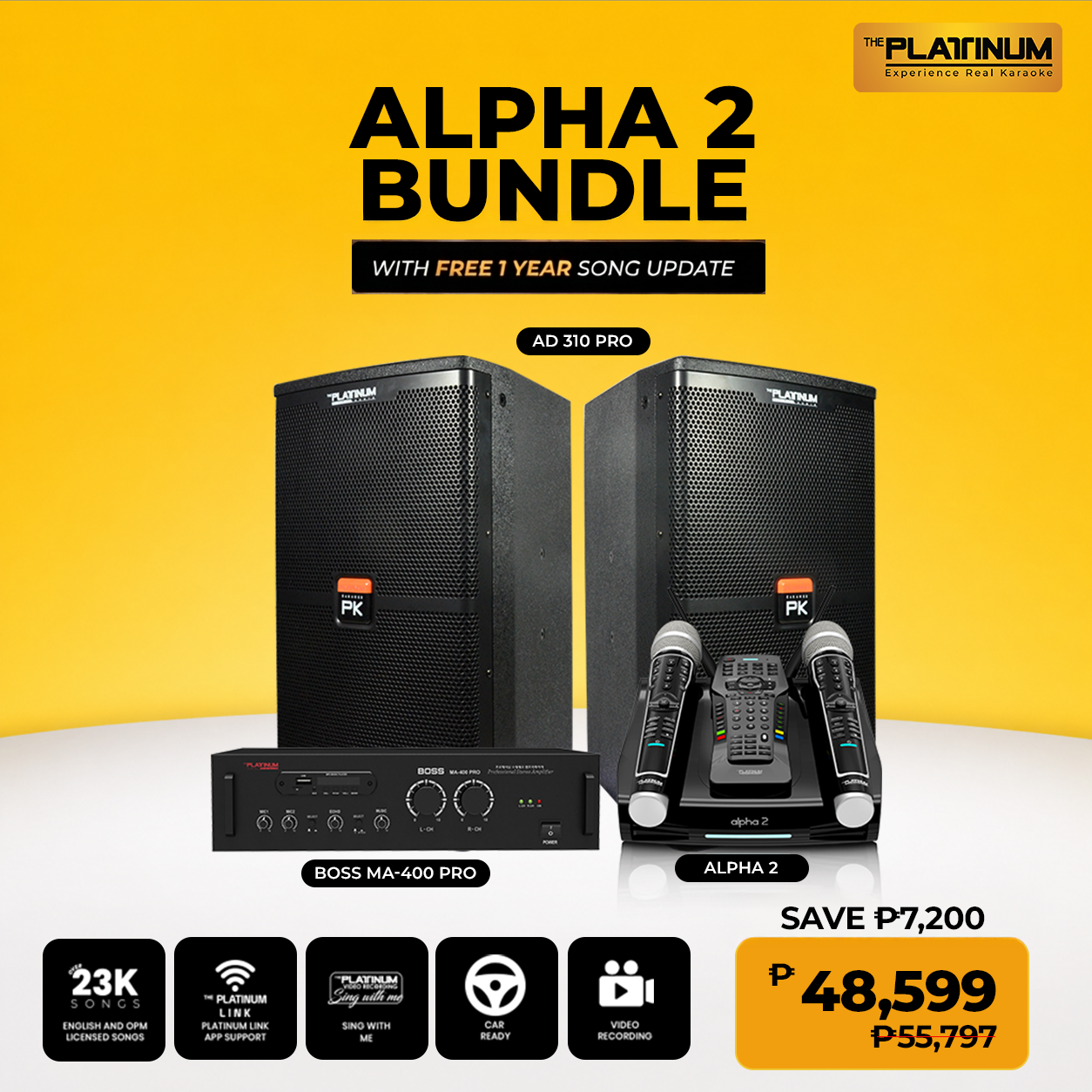 ALPHA 2 + AD-310 PRO + BOSS MA-400 PRO Bundle