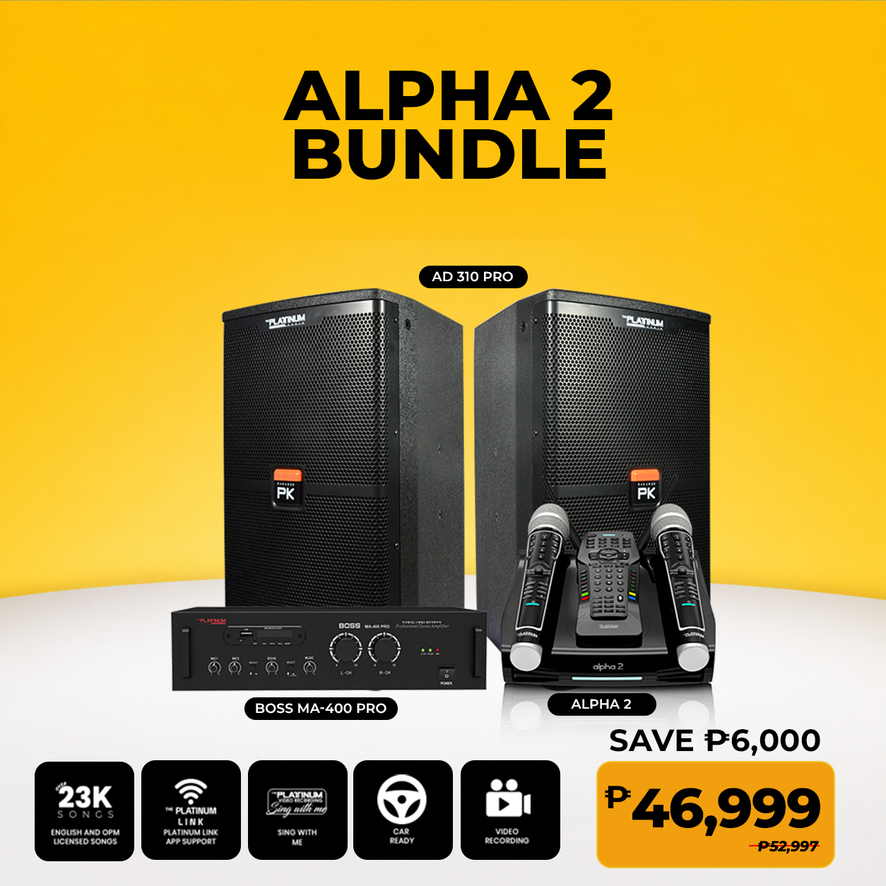 ALPHA 2 + AD-310 PRO + BOSS MA-400 PRO Bundle