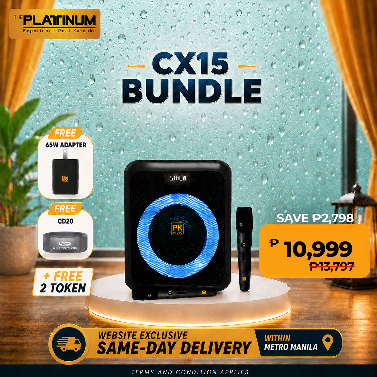 CX15 + Free 2 Token with 65W adapter and CD20 Bundle
