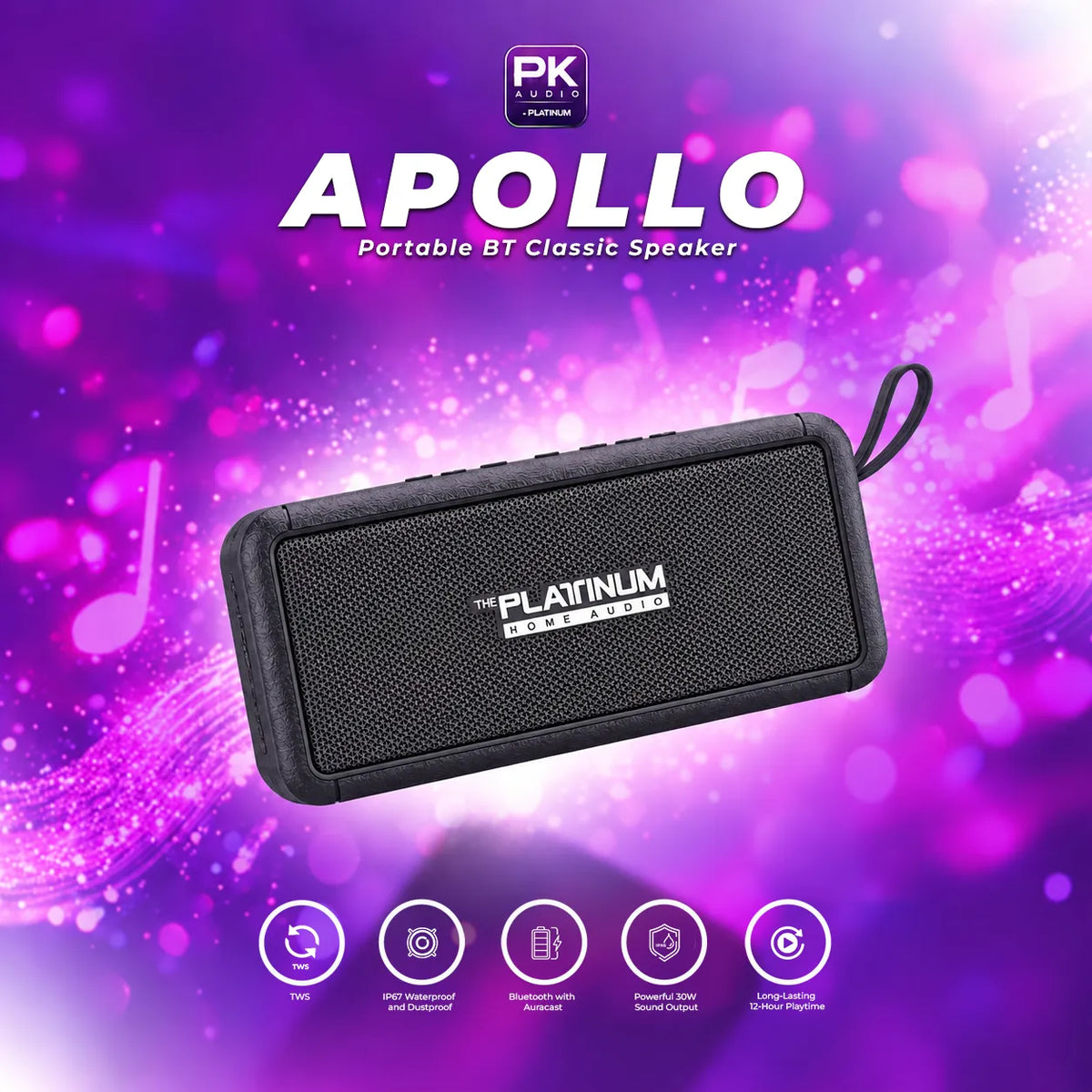 APOLLO Portable BT Classic Speaker