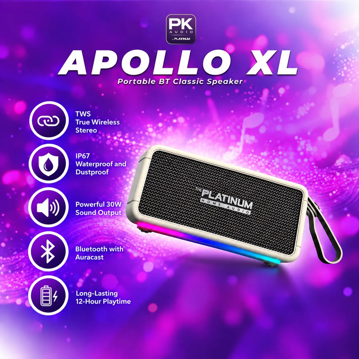 APOLLO XL Portable BT Classic Speaker