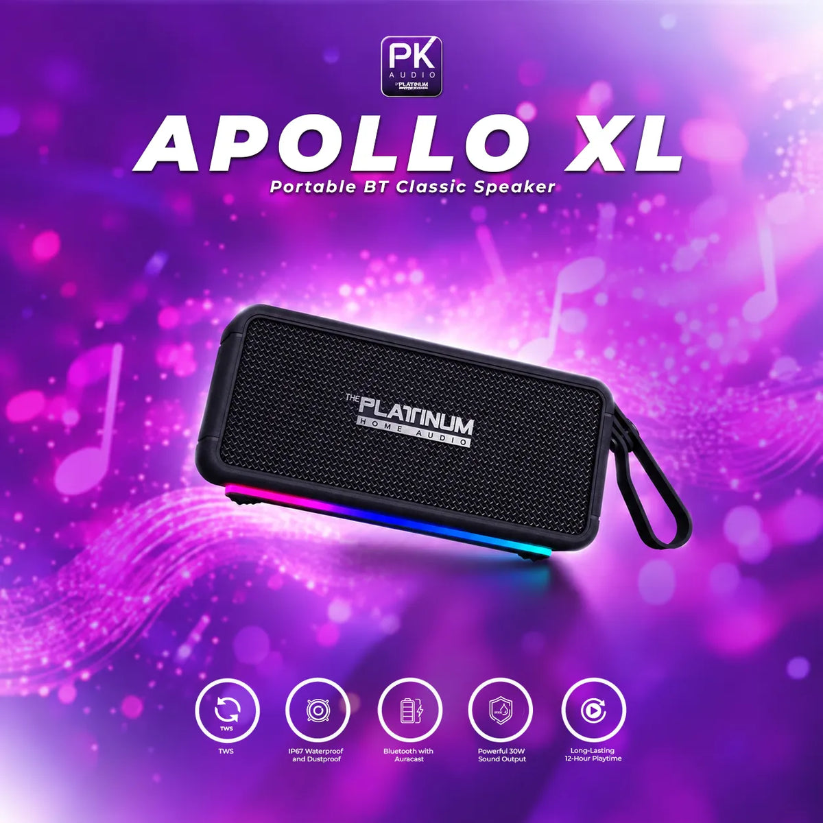 APOLLO XL Portable BT Classic Speaker