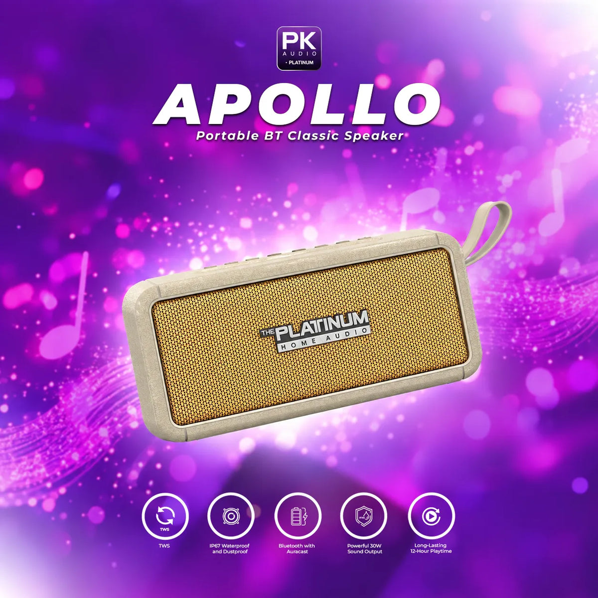 APOLLO Portable BT Classic Speaker