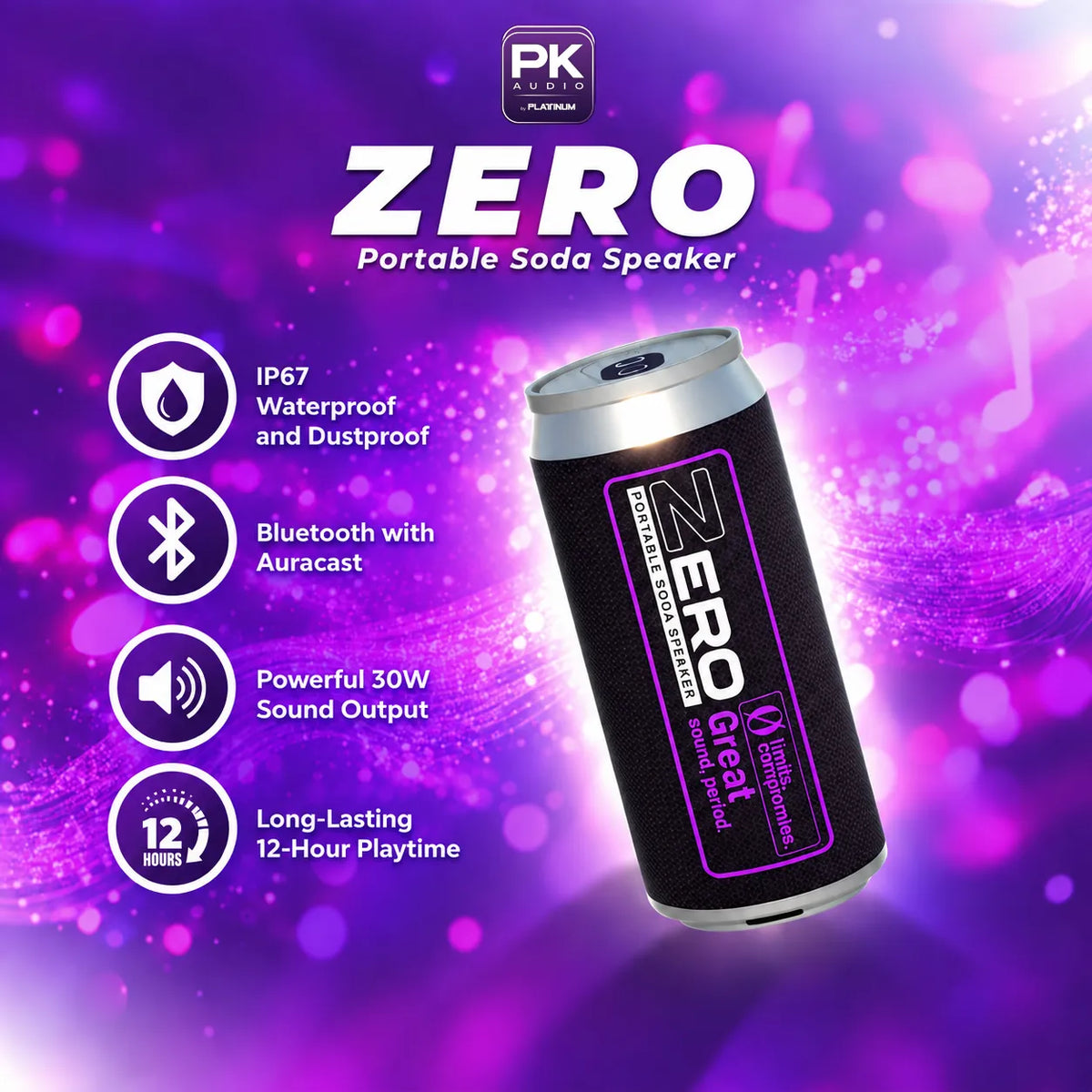 ZERO Portable Soda Speaker