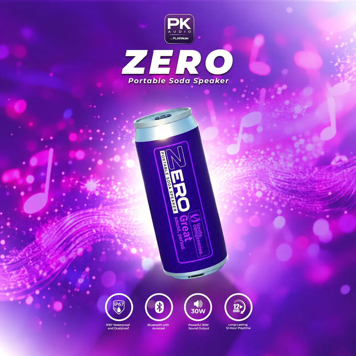 ZERO Portable Soda Speaker