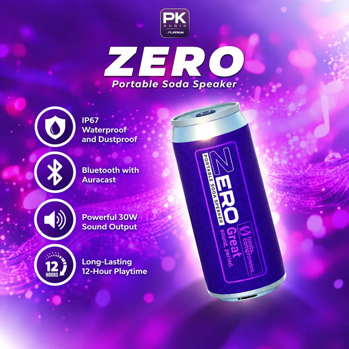 ZERO Portable Soda Speaker