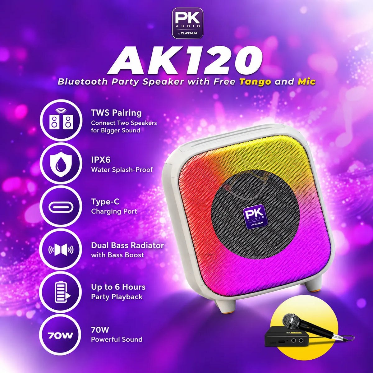 AK120 Bluetooth Party Speaker