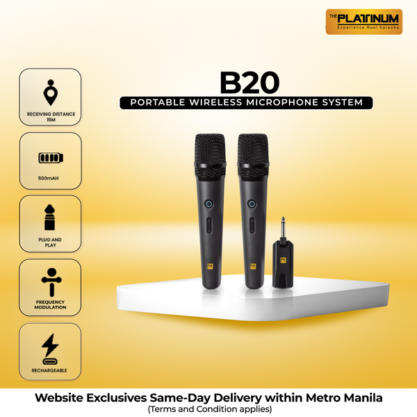 B20 PK-WMT2022 PORTABLE WIRELESS MICROPHONE SYSTEM