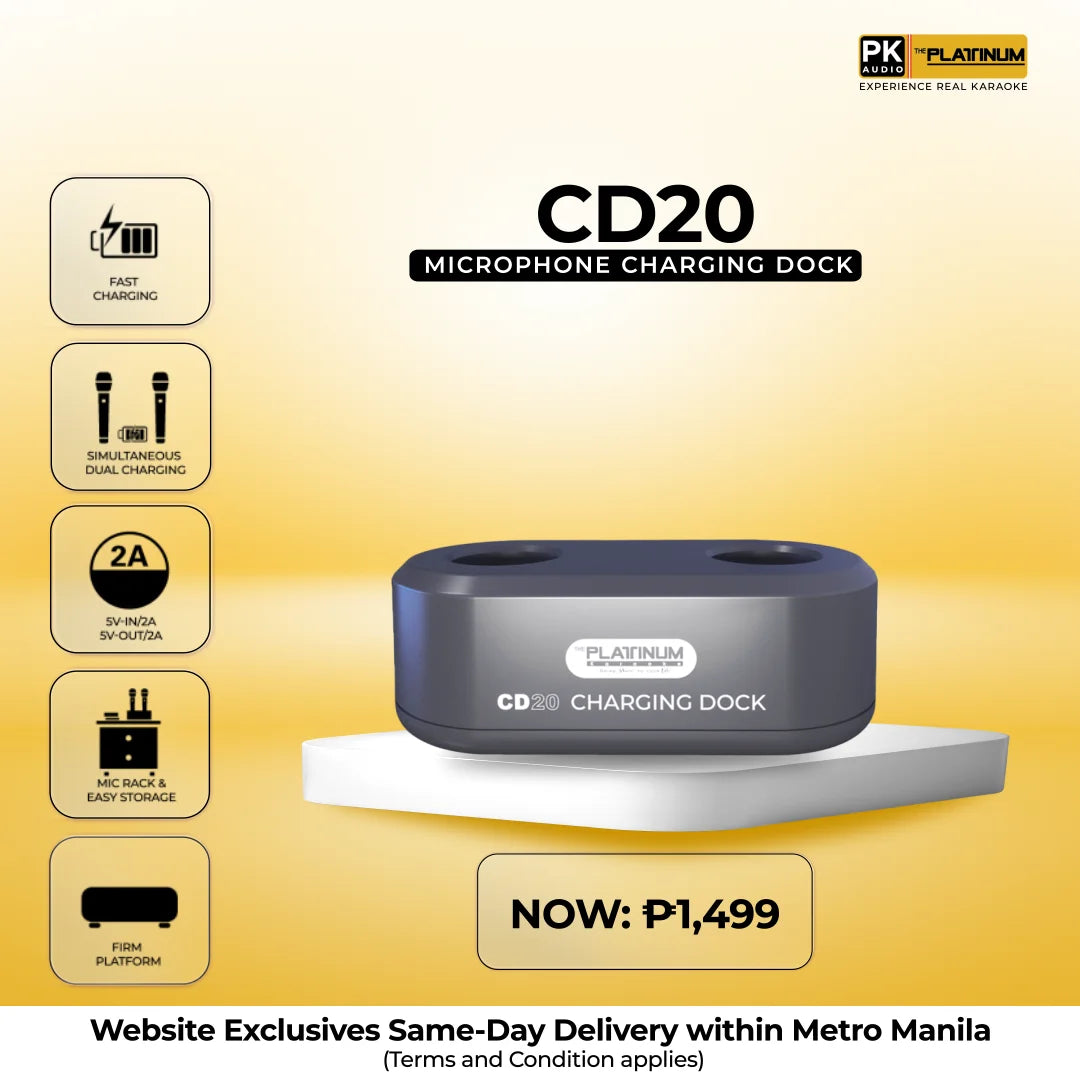 Platinum Karaoke CD20 - Microphone Charging Dock