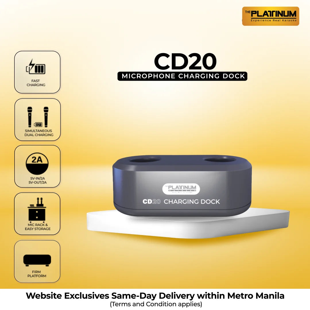 Platinum Karaoke CD20 - Microphone Charging Dock