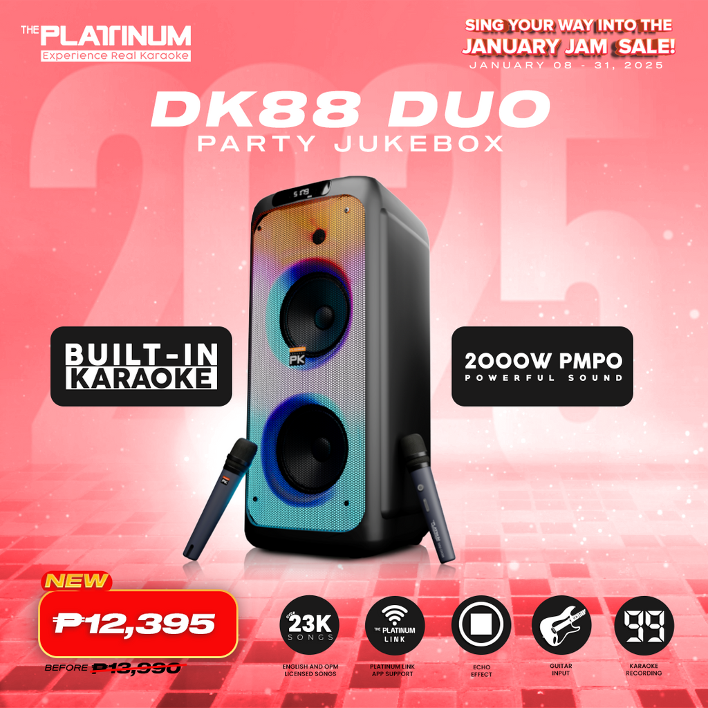 DK88 Duo Party Jukebox Karaoke Speaker