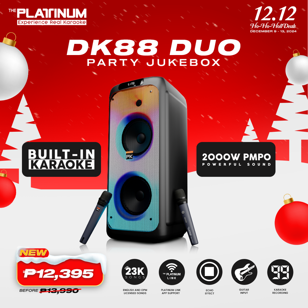 DK88 Duo Party Jukebox Karaoke Speaker