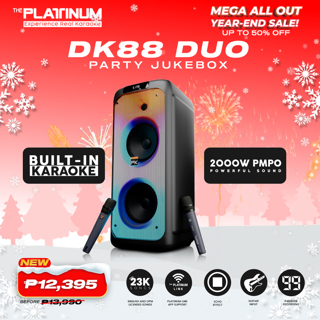 DK88 Duo Party Jukebox Karaoke Speaker