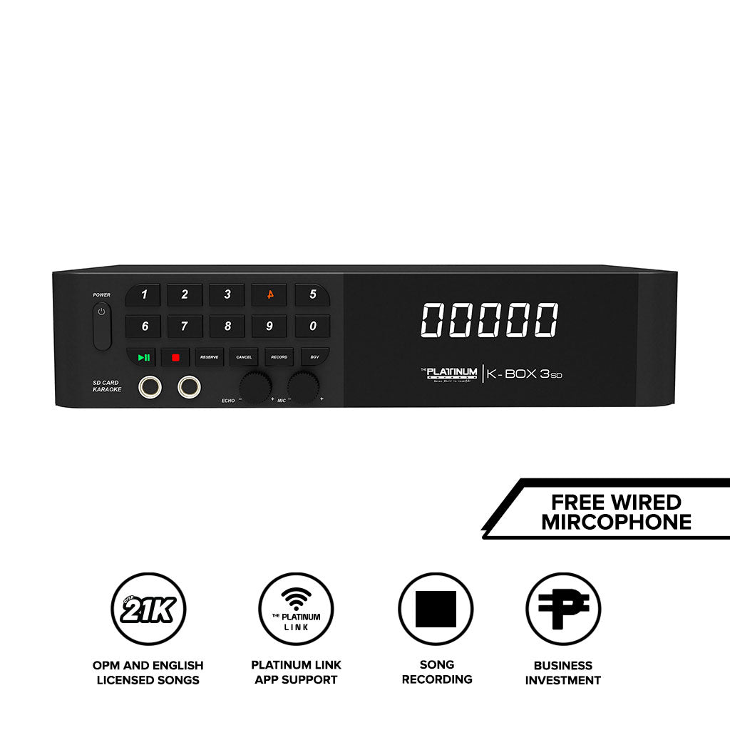 K-Box 3 with Free Wired Microphone