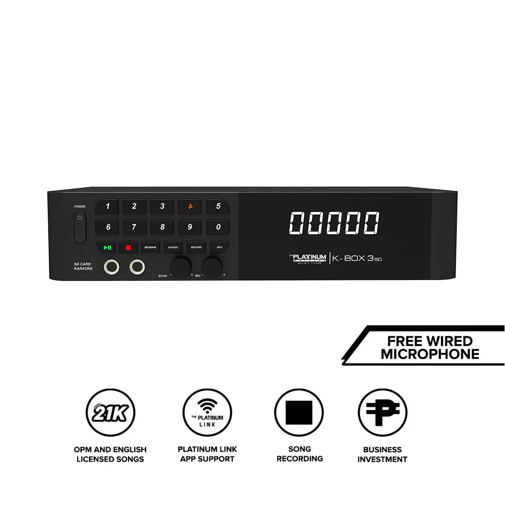 K-Box 3 with Free Wired Microphone