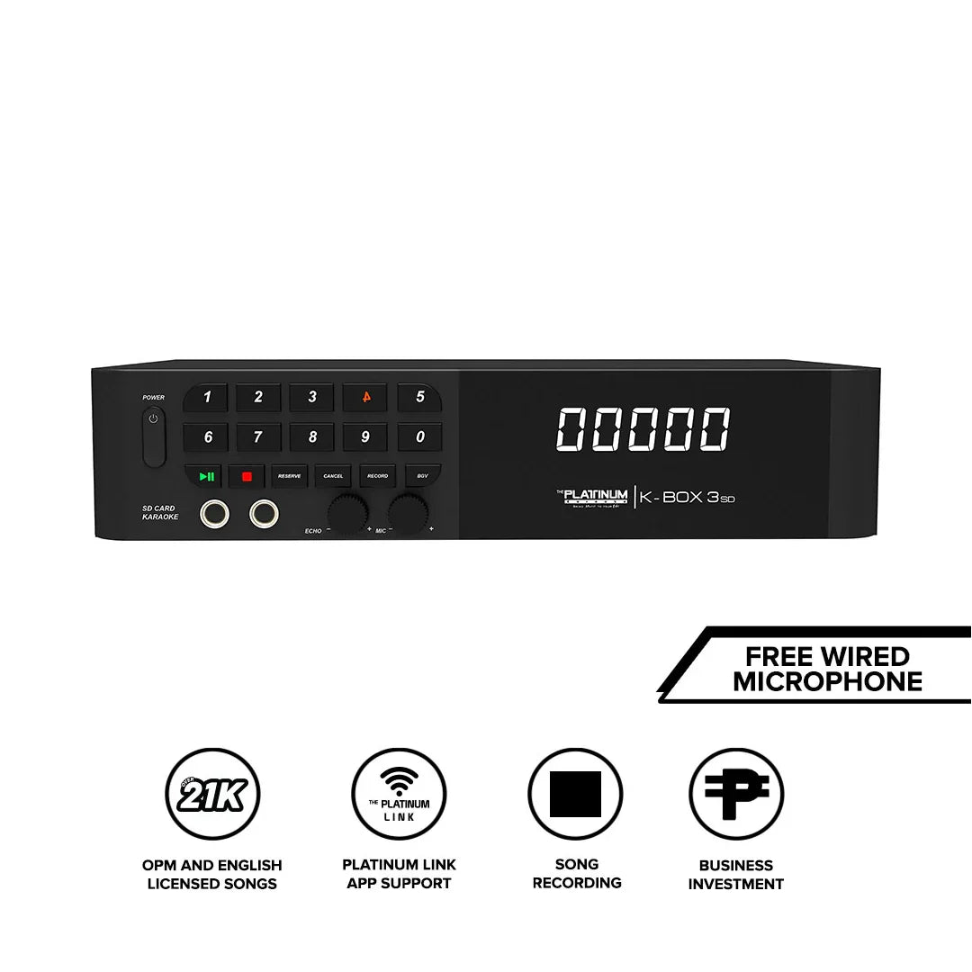 K-Box 3 with Free Wired Microphone