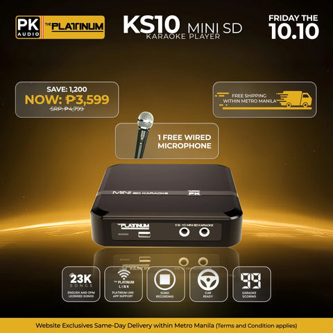 KS10 Mini SD with Free Wired Microphone