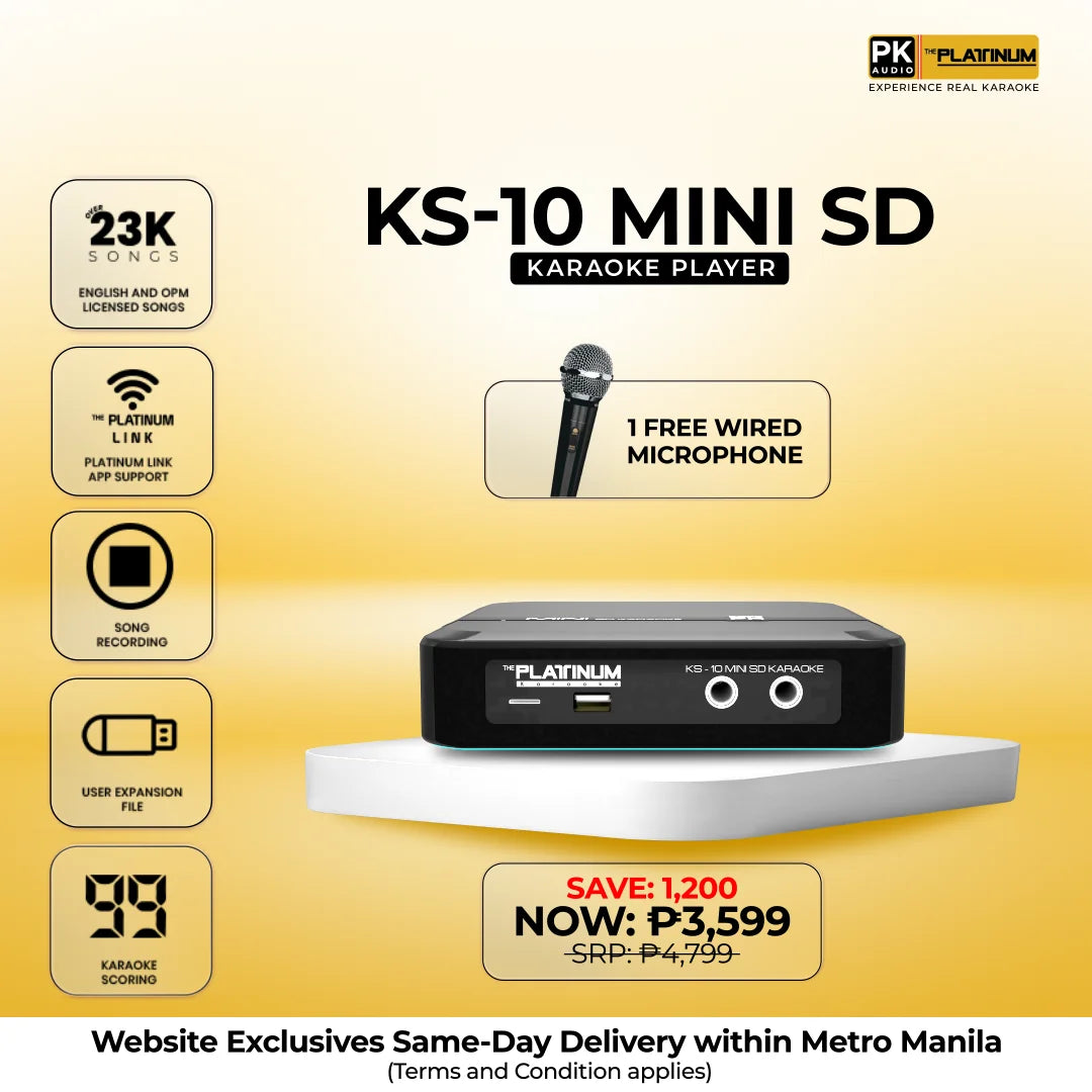 KS-10 Mini SD with Free Wired Microphone