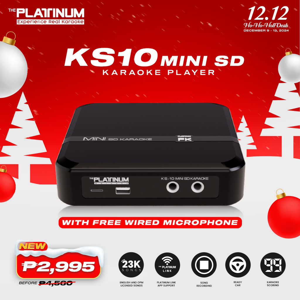 KS10 Mini SD Player with Wired Microphone